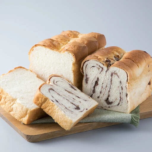 【H-454】宝牧場 「MILKCROWN」ミルク食パン バタートップ＆あん食パンセット ［高島屋選定品］