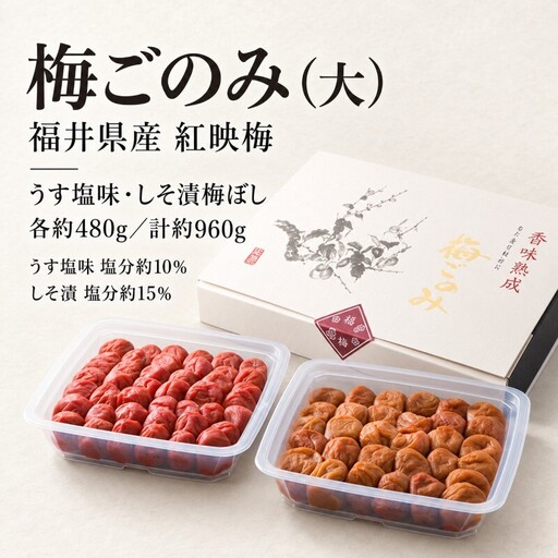 梅干し 梅ごのみ 大 うす塩味 梅干し