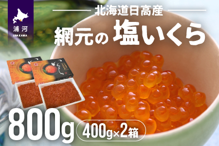 【めしの素(秋鮭)2P付】網元の塩いくら(400gx2箱)[01-576]