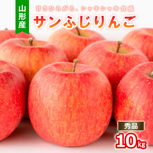 山形産 サンふじりんご秀10kg【令和8年産先行予約】FS25-773