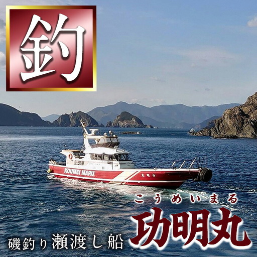 功明丸磯釣り(瀬渡し船)こうめいまる 瀬渡し 送迎券釣り せわたし アウトドア レジャー つり 魚 イカ 磯釣り 大分県 佐伯市[AZ62][功明丸]