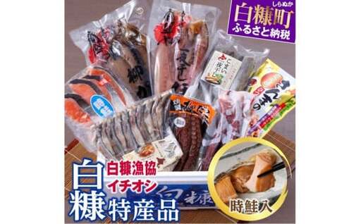 白糠漁協イチオシ白糠特産品セット 時鮭入 魚介セット ほっけ かれい 本ししゃも こまい 柳だこ さんま 時しらず ふるさと納税