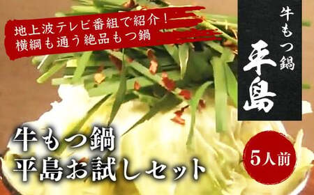 牛もつ鍋 平島お試しセット(5人前)