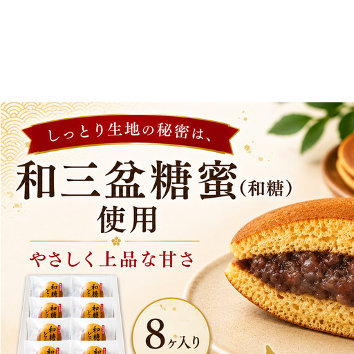 和糖どら焼（8ヶ入り） 和菓子 お菓子 スイーツ どら焼き 