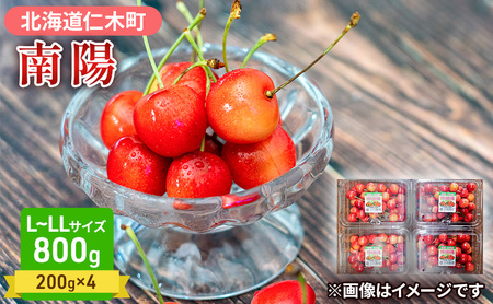 さくらんぼ 800g 南陽 L-LLサイズ混合 サクランボ