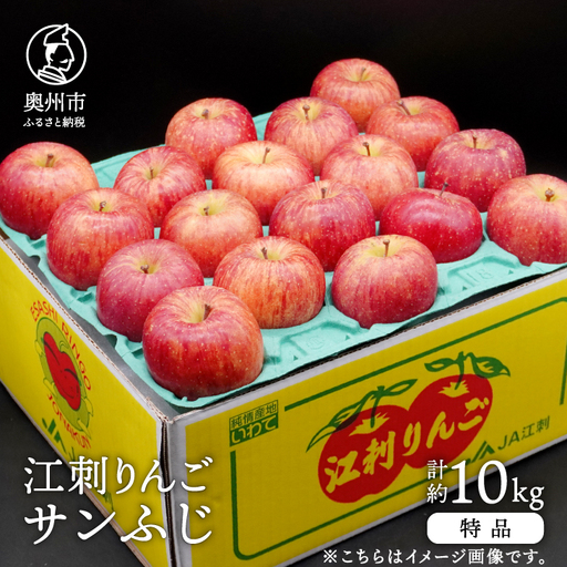 江刺りんご サンふじ 約10kg (28~40玉) [AQ012]