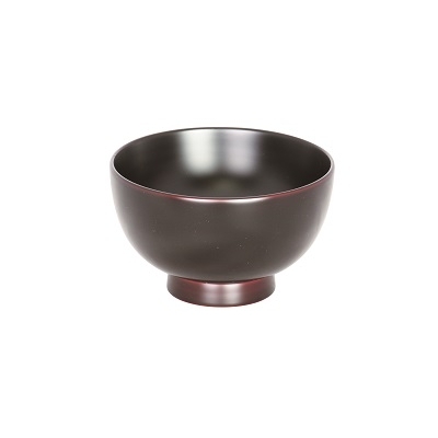 川連漆器 背高椀 溜内黒【佐藤豊八商店】[B5801]