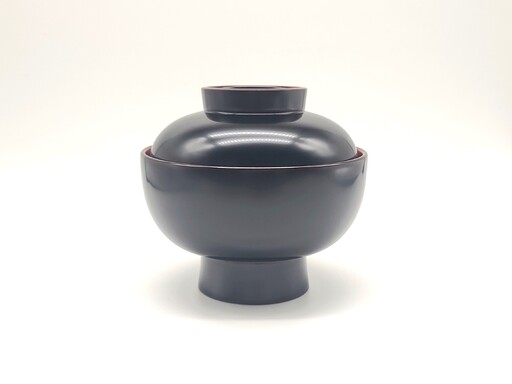 川連漆器 雑煮椀 溜内朱 漆器 [C4-58007]