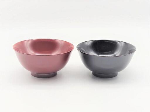 川連漆器 羽反飯椀 ペア 漆器 漆器 【佐藤豊八商店】[H5802]