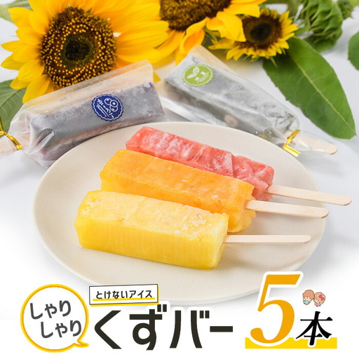 とけないアイス「しゃりしゃりくずバー」(5本)[レガーレ・ワキタ]waki-7337