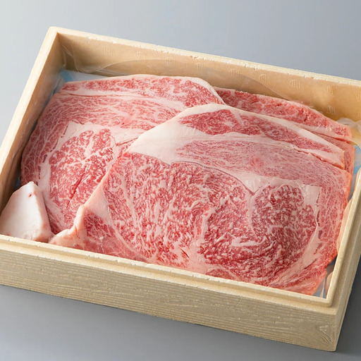 【A-308】宝牧場 近江牛大判リブロース鉄板焼用 600g［高島屋選定品］