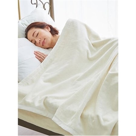 綿毛布 シーツ 寝具セット シングル 綿毛布とかんたんシーツのセット アイボリー_雑貨・日用品 毛布 寝具   雑貨・日用品  寝具 _【1134122】