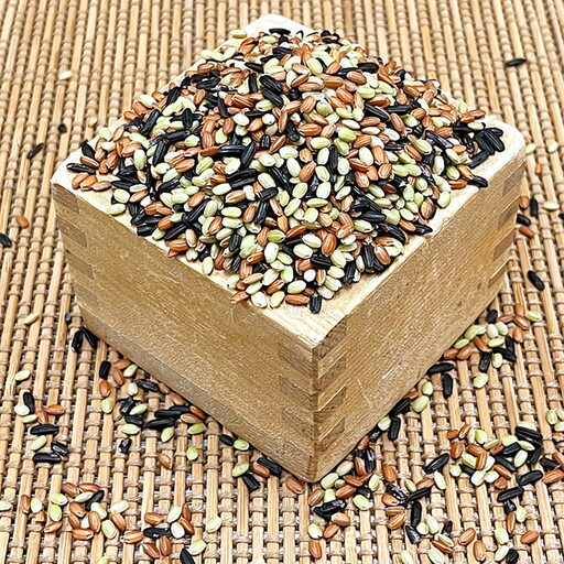 佐賀県産古代米3色MIX 2.4kg：B190-008