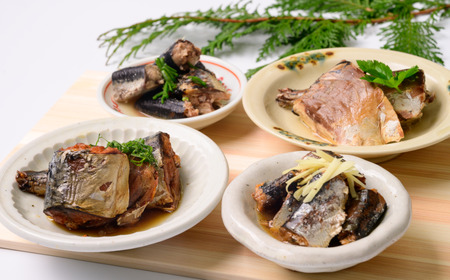 マルキ商店の「紀北町の健康青魚6点セット」[さば(煮付・水煮)・いわし(煮付・水煮)] [AA09]