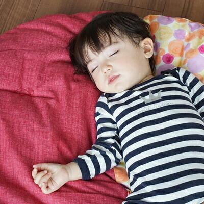 【 洛中高岡屋 】せんべい座ぶとん（撥水ヌード座布団＆洗えるカバーセット）（しゃぼんはる&躑躅色）