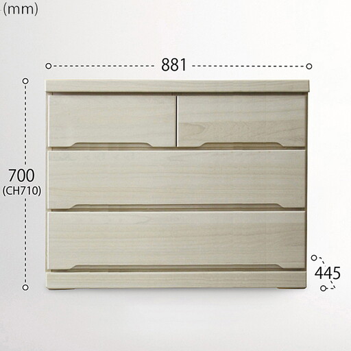 90-3LC収納家具（白）【諸富家具】：C113-014