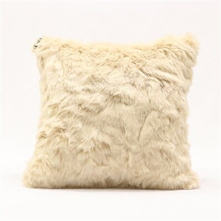 OKADA TEXTILE ミニエコファークッション(ベージュ)_雑貨・日用品  家具・インテリア _【1143747】