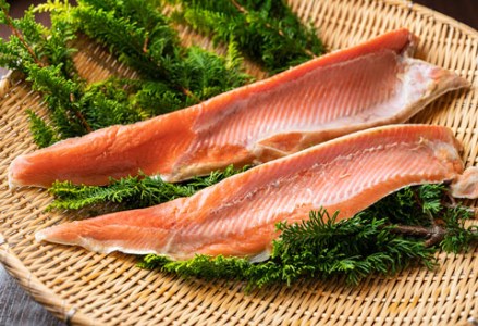 紅鮭塩ハラミ 2パックで900g～1.0kg ふるさと納税 魚 鮭 F4F-0359