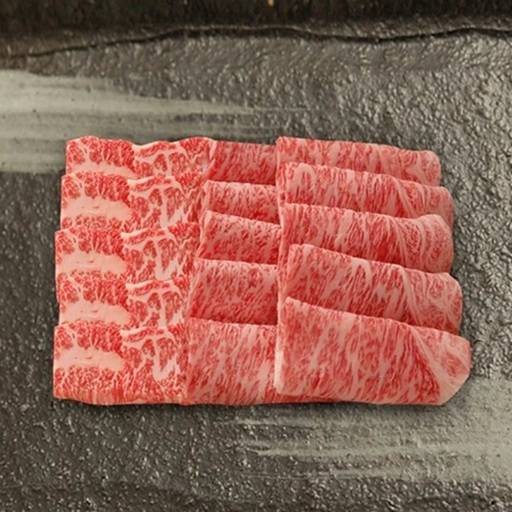 (プレミアムギフト)松喜屋近江牛特選あみ焼き用 ロース・バラ 計 約850g (4〜5人前) / 近江牛 ギフト のし 熨斗 お歳暮