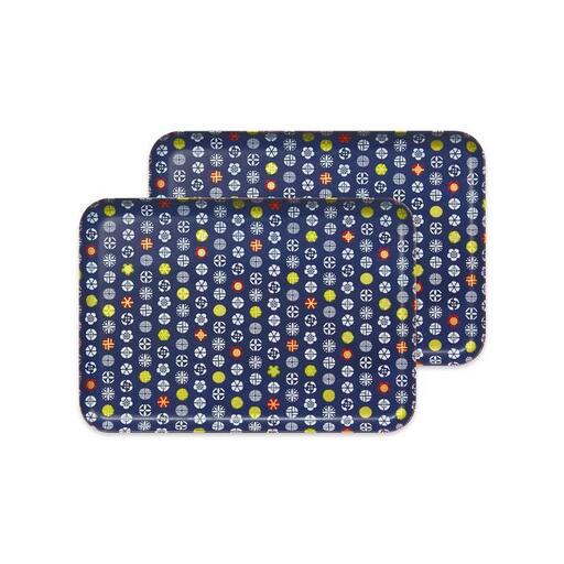 タツクラフト 友禅和紙トレー Ｍ 33cm 2枚セット 小花 小紋 【Tk310】