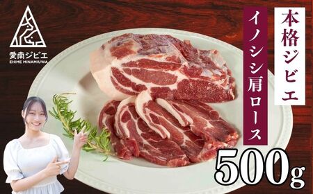 猪 イノシシ ジビエ 肩 ロース 500g 愛媛県 愛南町 愛南ジビエ
