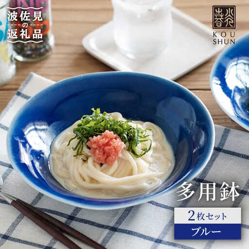 【波佐見焼】多用鉢 2枚セット （ブルー）カレー皿 パスタ皿 食器 食器 皿 【光春窯】 [XD16] 波佐見焼