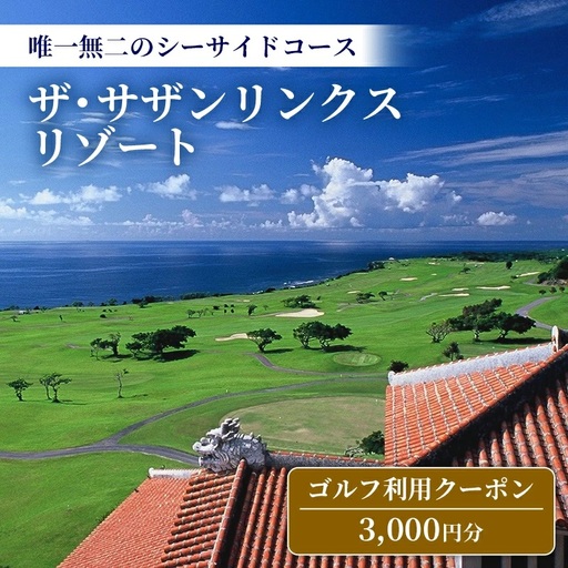 [ザ・サザンリンクスリゾート] ゴルフ利用クーポン3.000円分 - 旅行 沖縄旅行 リゾートゴルフ 利用券 ゴルフ場利用券 リゾート クーポン券 沖縄県 八重瀬町