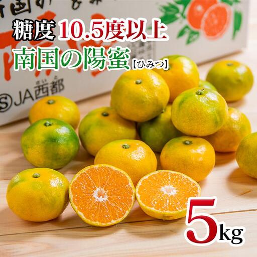 [先行予約]極早生みかん「南国の陽蜜」5kg 糖度10.5度以上[2-5a]