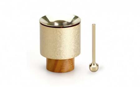 【高岡銅器】塔音 鈴花・鈴棒セット Gold 空穏KUON 花器 おりん 民芸品 工芸品 伝統技術 インテリア おりん  FAD-0659
