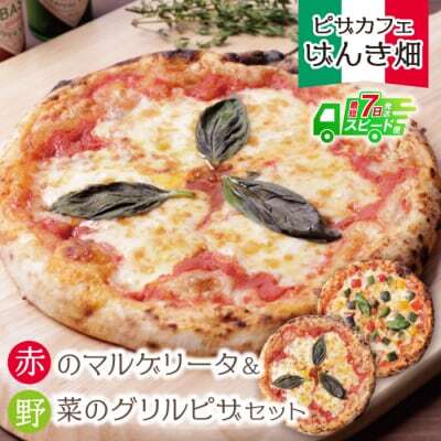 Z24-07 げんき畑 ピザ 2枚セット＜赤のマルゲリータ＆野菜グリルピザ＞ ピザ
