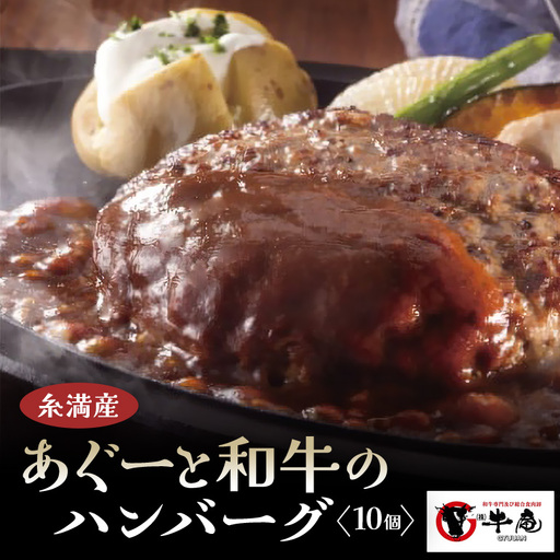 和牛 × アグー豚 入り ハンバーグ 10個 入り 真空パック 沖縄県産 牛肉 豚肉 あぐー豚 幻の豚 冷凍 小分け 120g ×10個 大容量 牛肉ハンバーグ 豚肉ハンバーグ 大きめ 合挽き 肉 加工食品 鉄板焼き 簡単調理 子供 お肉 専門店 牛庵 沖縄 糸満市10000円