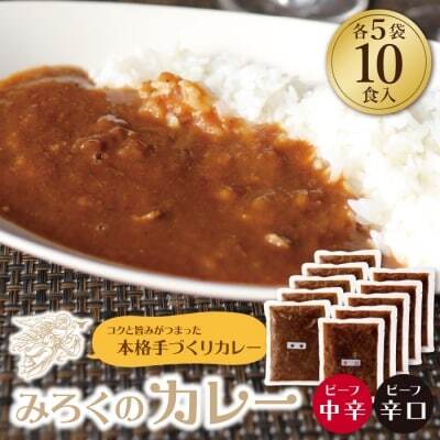Z27-03 みろくのカレー10食（中辛5食・辛口5食） カレー