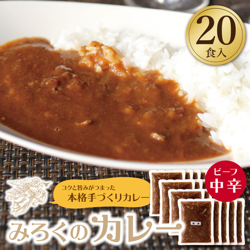 Z27-05 みろくのカレー20食（中辛） カレー