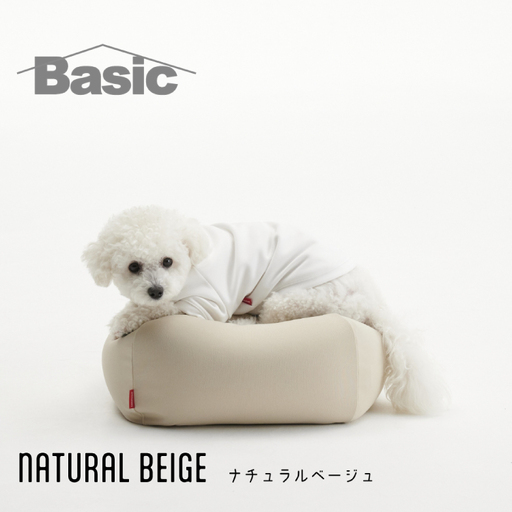 クッション ビーズクッション ビーズクッション ペットクッション S カバー付 30L ナチュラルベージュ 1個
