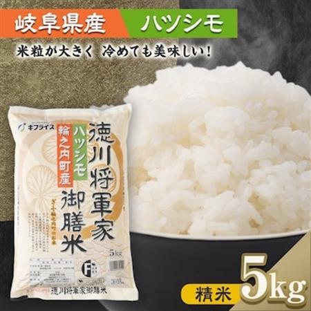 【岐阜県輪之内町産米ハツシモ】徳川将軍家御膳米(精米)  5kg【1066767】