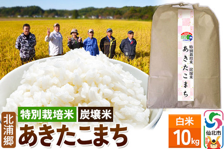 【特別栽培米 炭壌米 あきたこまち】令和7年産 白米 10kg