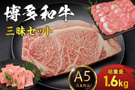 [A5ランク]博多和牛三昧セット(サーロインステーキ/しゃぶしゃぶ・すき焼き/焼肉)[伊豆丸商店]