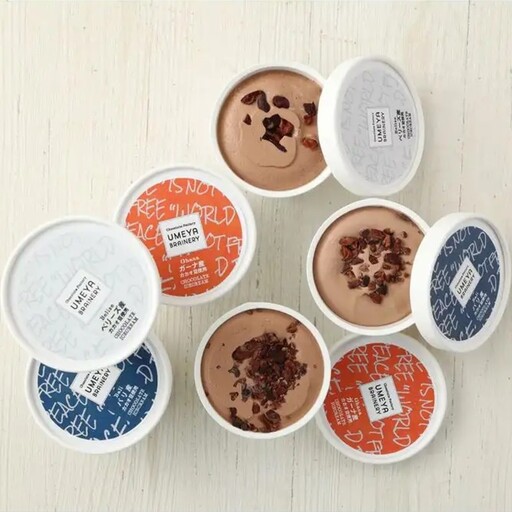 [一週間以内に発送]Bean to Bar Icecream (産地別チョコレートアイス 6個入り)[UMEYABRAINERY]