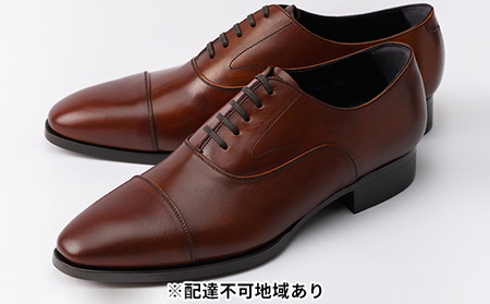革靴 ビジネスシューズ 手染め 茶 国産 革靴 24.0cm