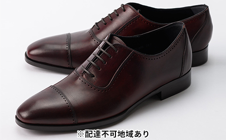 革靴 ビジネスシューズ アデレイド 赤 国産 革靴 25.0cm
