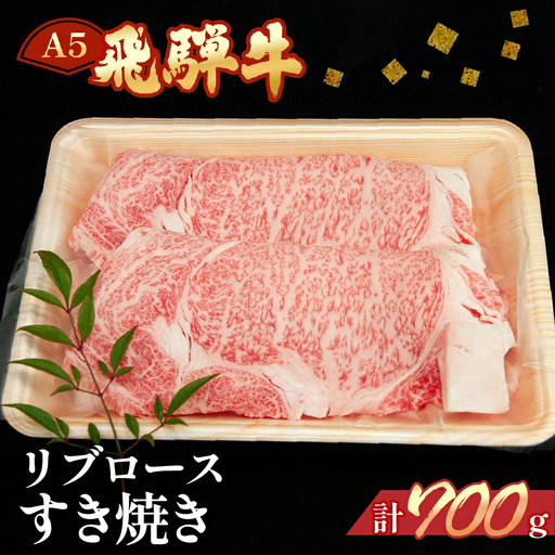 飛騨牛リブロースすき焼き 700g（5～6人分）【11-24】