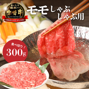 [宮崎牛和牛モモ肉しゃぶしゃぶ用300g] K01_0001_1