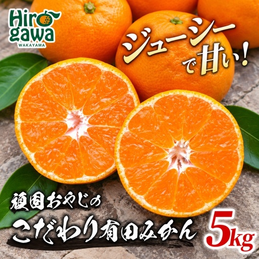 頑固オヤジの 有田 みかん 5kg / 温州みかん 有田みかん 甘い 和歌山 柑橘 ※2026年11月中旬～2027年1月下旬頃に順次発送 【krf004-r-5B】