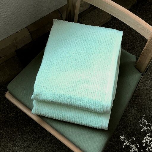 90×150ヒバ抗菌大判バスタオル２枚セット（グリーン）泉州タオル