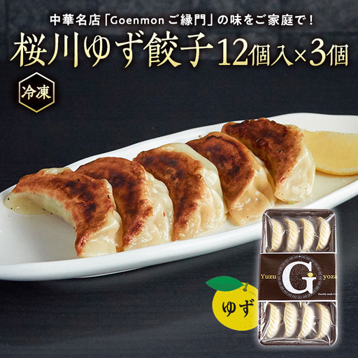 桜川 ゆず餃子 本格 中華 冷凍 餃子 オリジナル ギョウザ 焼餃子 セット お取り寄せ 手包み おつまみ おかず [BK005sa]