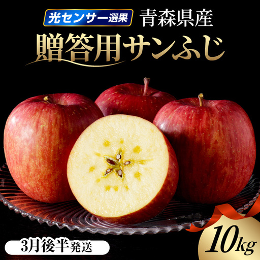 【2027年3月後半発送】 りんご 約10kg サンふじ 青森産 糖度 13度以上 贈答用 特選～特秀