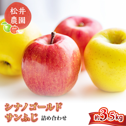 りんご サンふじ シナノゴールド 詰合せ 約3.5kg