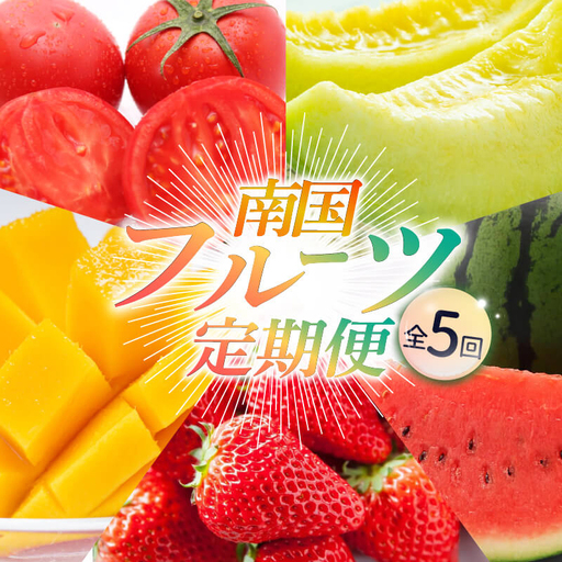 [年5回 フルーツ定期便]季節のフルーツセット[いちご スイカ マンゴー メロン]