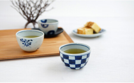 有田焼 絵変り 湯呑 手びねり せん茶 5個セット[山口洋一工房]食器 湯呑 A40-97