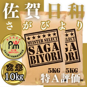 CID35_【玄米】さがびより１０㎏（５㎏×２袋）【五つ星お米マイスター厳選！】